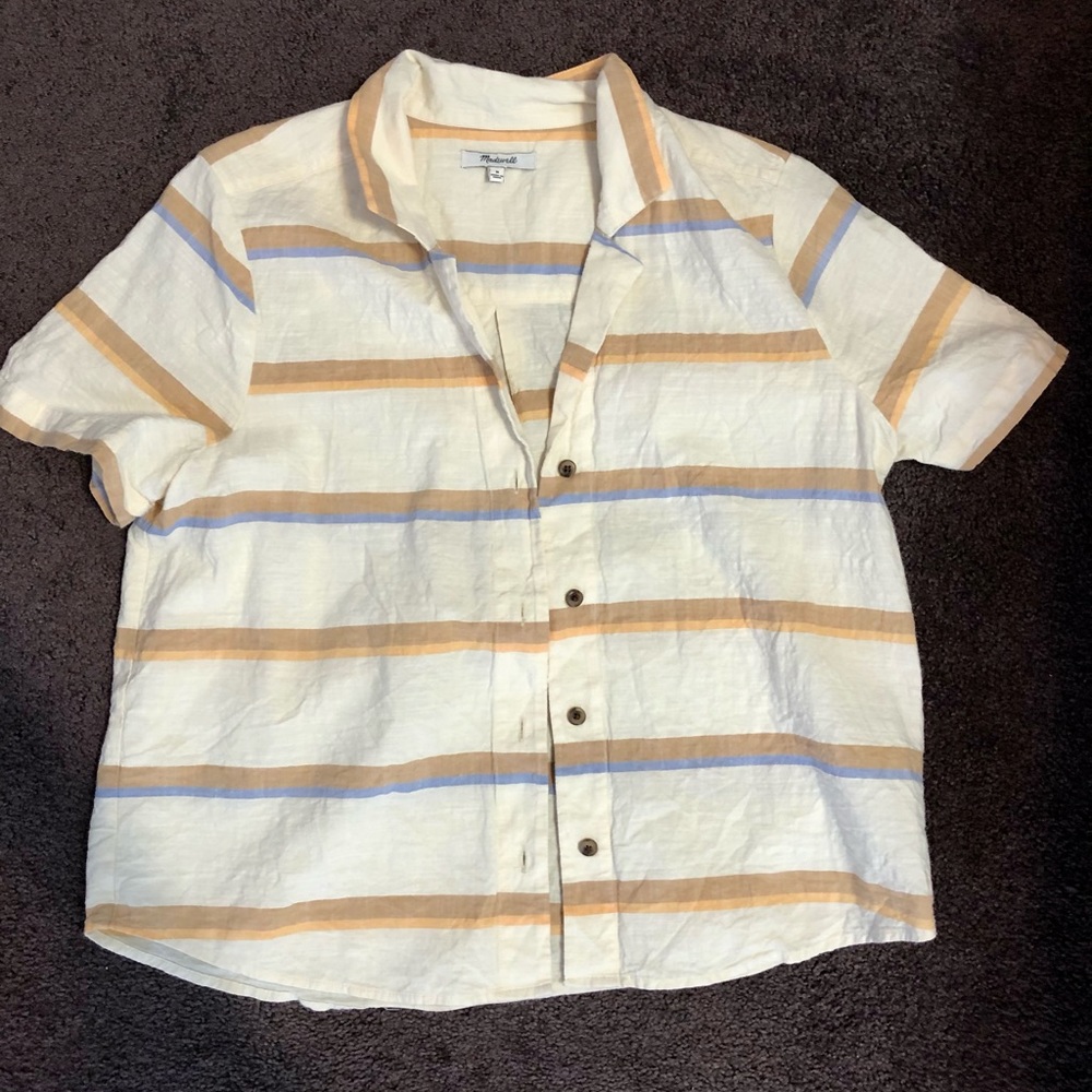 Madewell Camp Shirt in Stripe